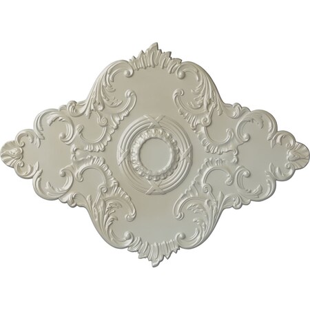 Ekena Millwork Piedmont Ceiling Medallion (Fits Canopies up to 6 1/2"), 67 1/8"W x 48 5/8"H x 1 7/8"P, Flash Blue CM67PEFBS